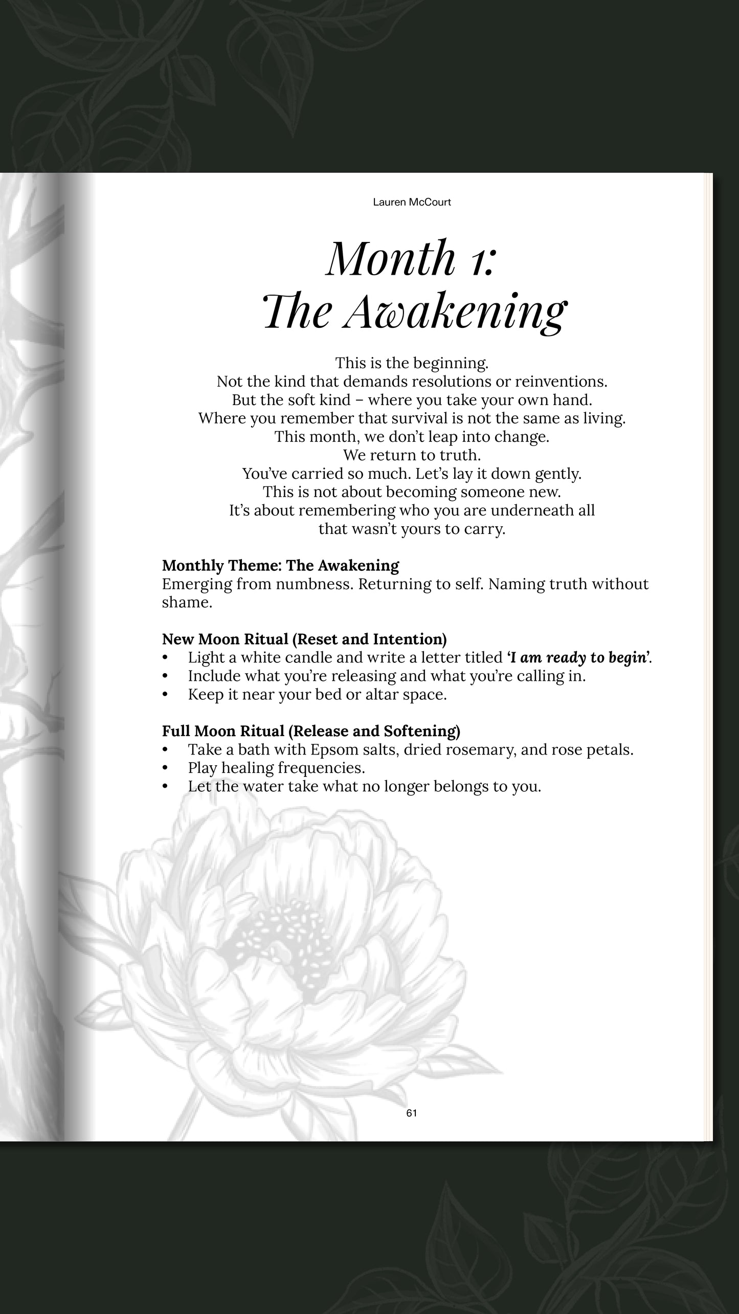 The Wild Hart Year: A Trauma-Informed Journal for Emotional Healing, Nervous System Care & Ritual Living
