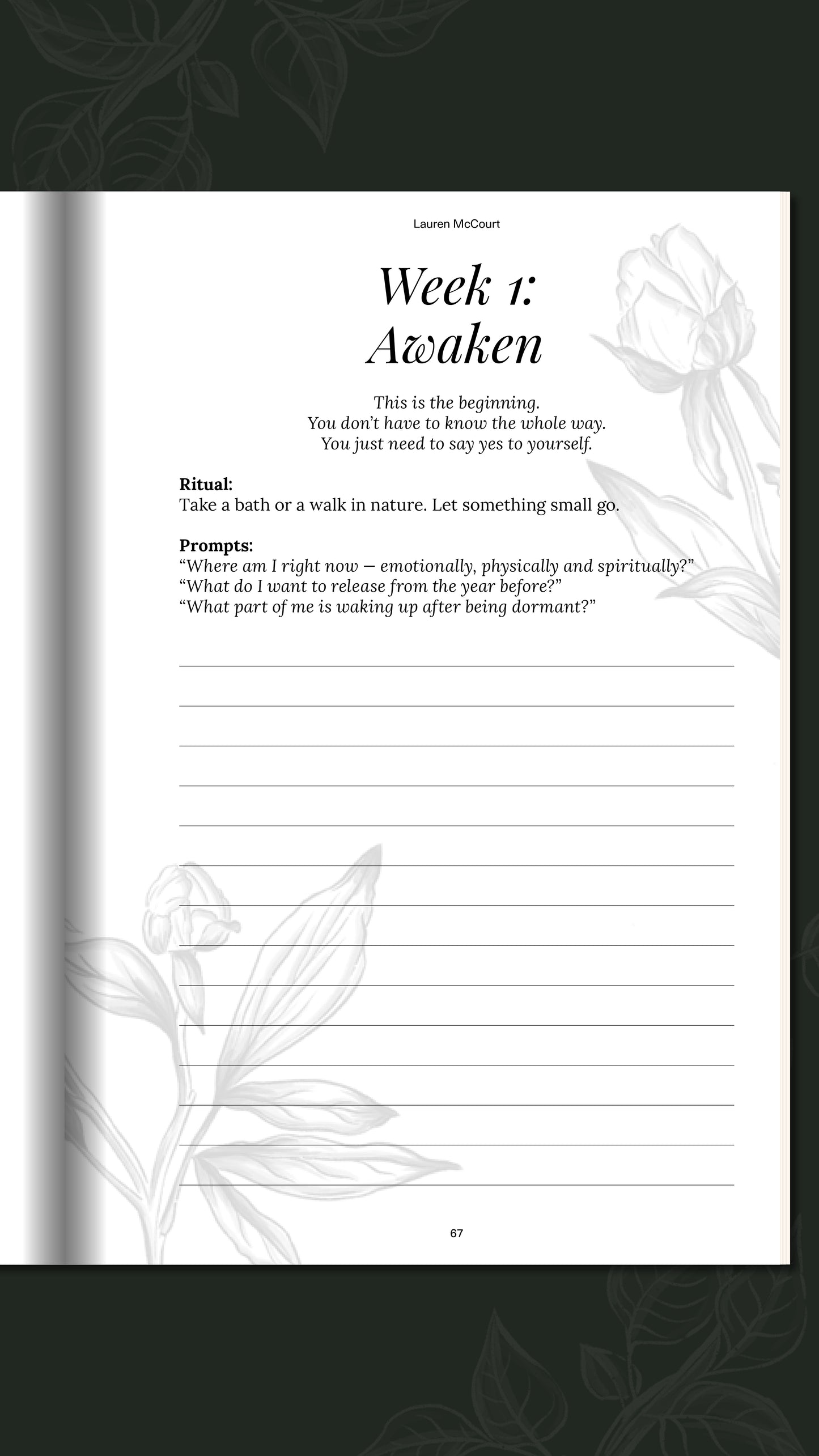 The Wild Hart Year: A Trauma-Informed Journal for Emotional Healing, Nervous System Care & Ritual Living