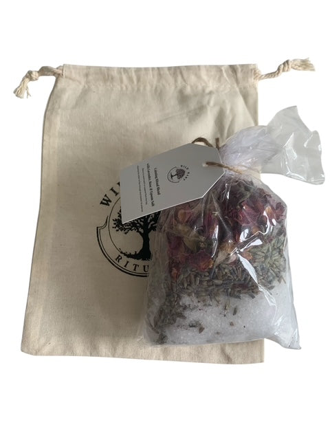 Herbal Bath Soak | Calming Ritual Blend with Lavender, Rose & Epsom Salt