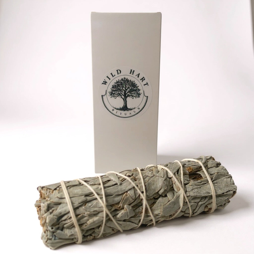 Organic California White Sage Smudge Stick – Hand-Harvested, Sun-Dried, Ritual Grade.